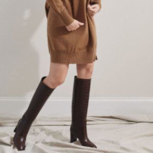 Loeffler Randall Goldy Tall Boot - Brown Croc